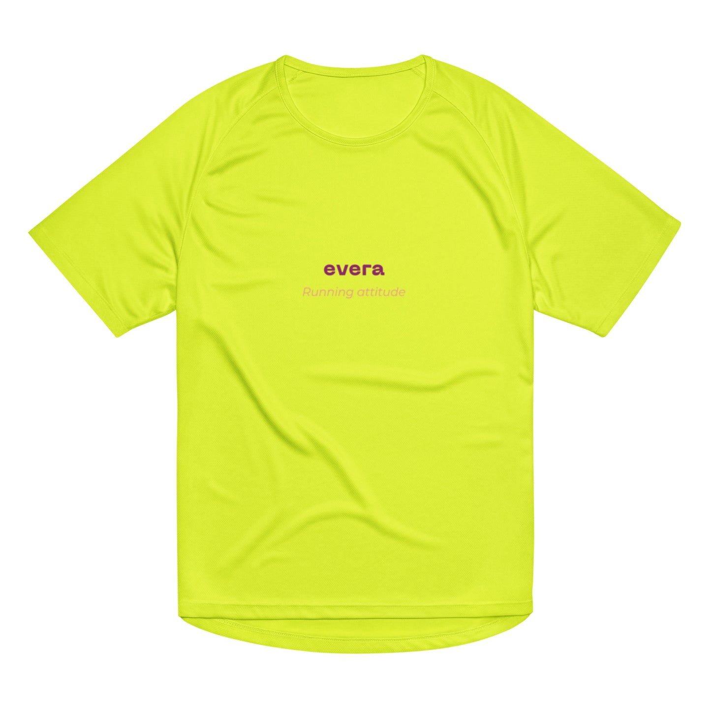 Camiseta running amarilla "Hotter-Faster"