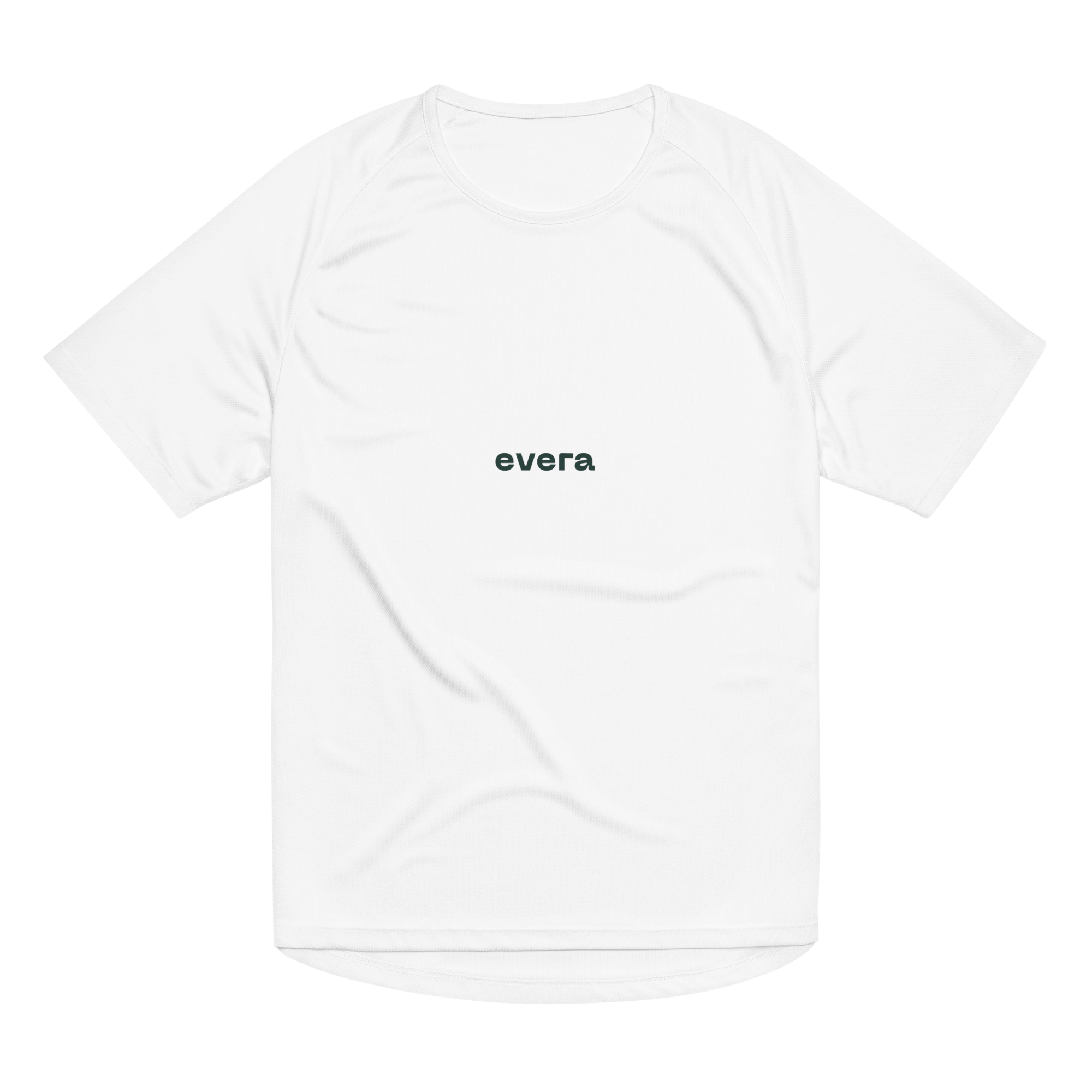 Camiseta de running blanca “Bad Days, Good Running” de Evera para hombre y mujer.