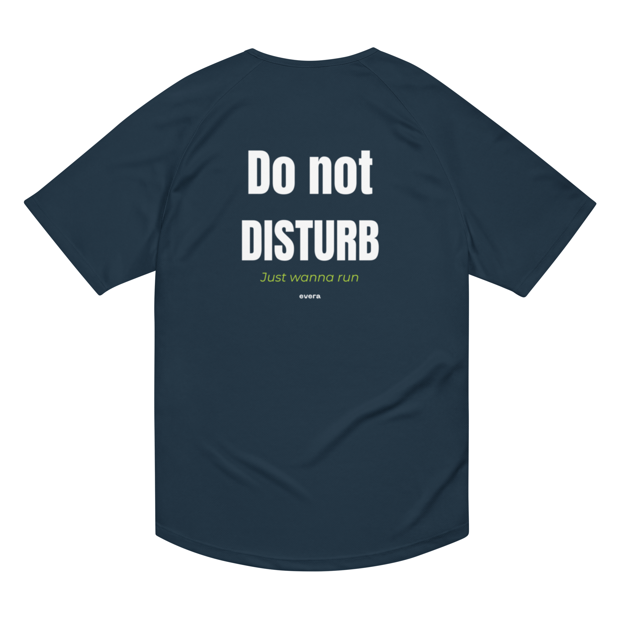 Camiseta para correr azul marino 