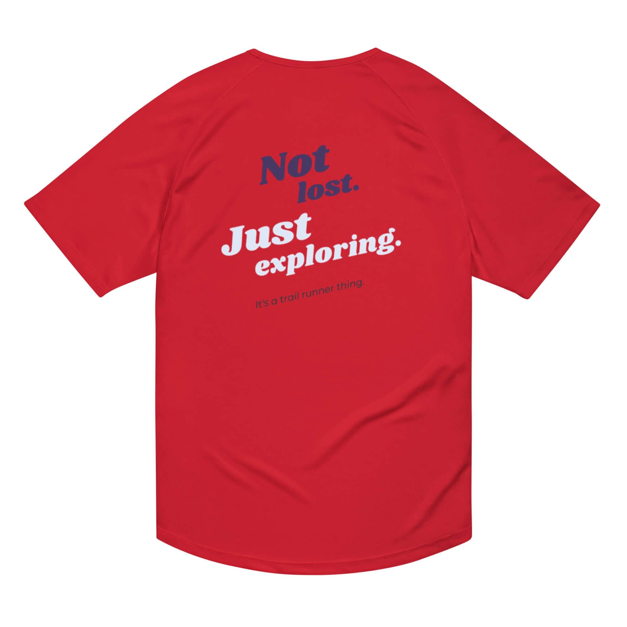 Camiseta trail running hombre y mujer roja 