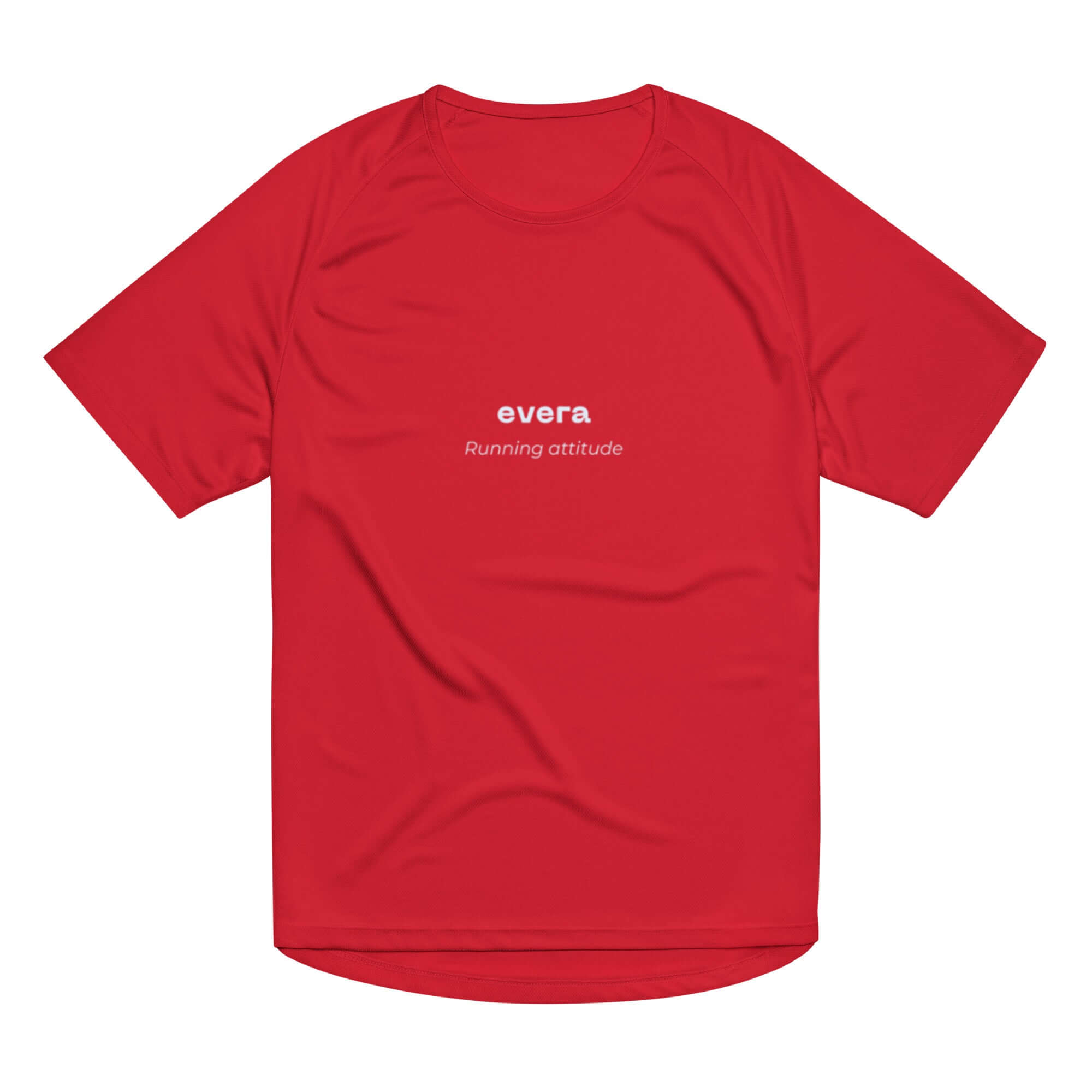 Camiseta trail running roja para hombre y mujer 